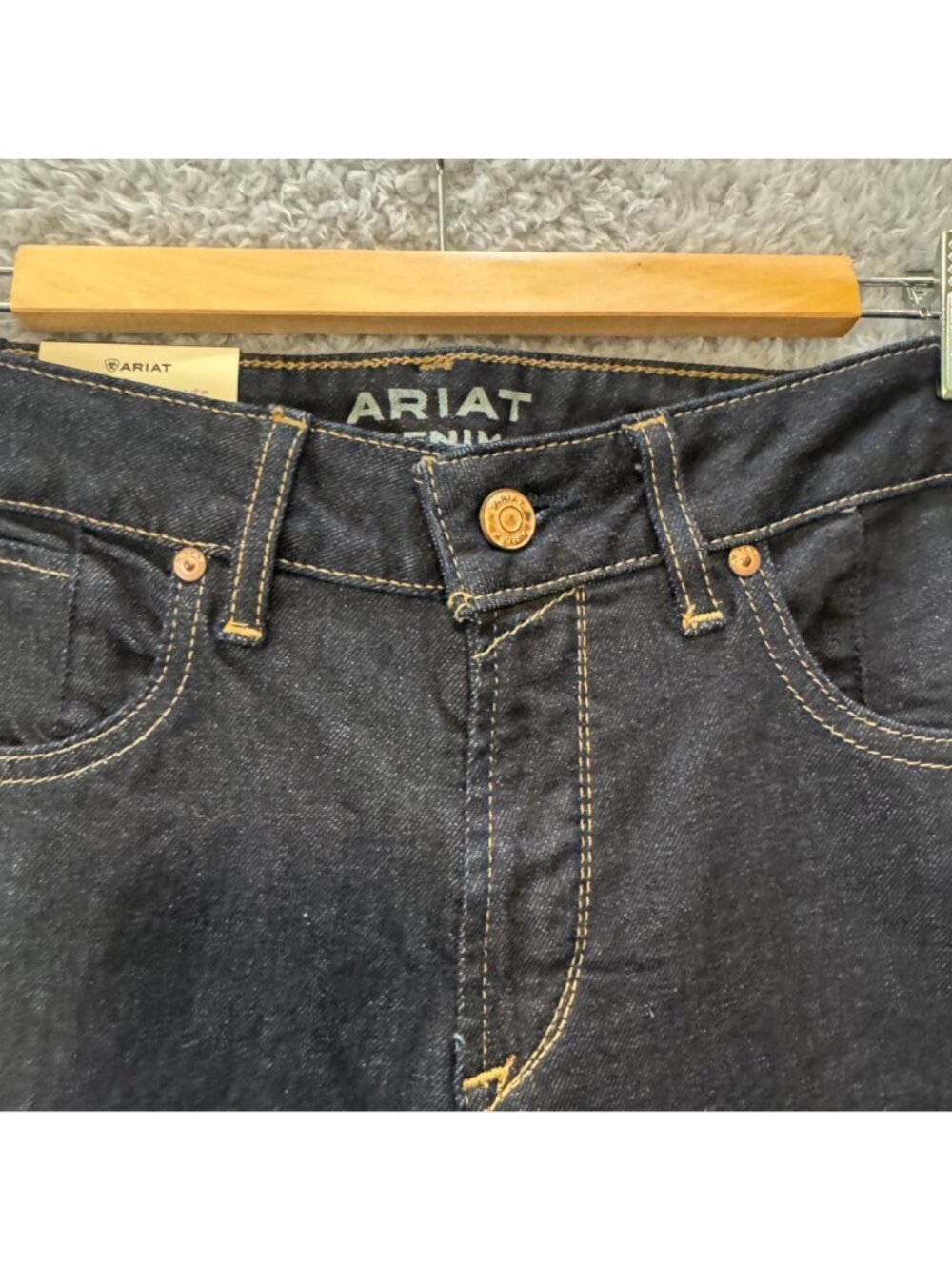 Ariat Women's Jeans 29LHigh-Rise Flare Italian Denim Dark Wash Premium Fit NWT - Picture 7 of 12